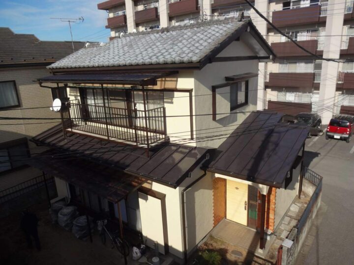 栃木県宇都宮市 K様邸 下屋根塗装・外壁塗装工事