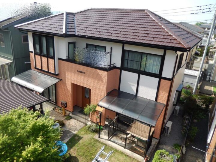 栃木県栃木市 N様邸 屋根塗装・漆喰工事・外壁塗装工事