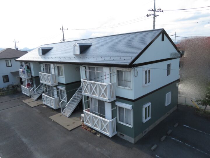 栃木県栃木市 アパートA棟 屋根塗装・外壁塗装工事