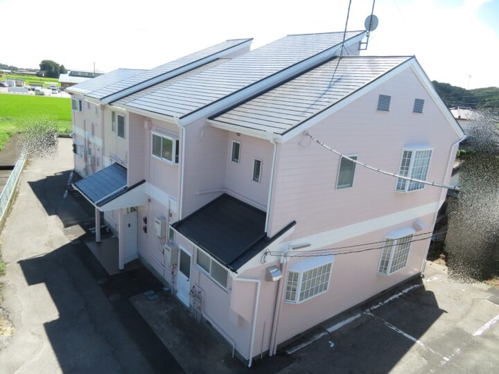 栃木県鹿沼市 Pアパート屋根塗装・外壁塗装工事