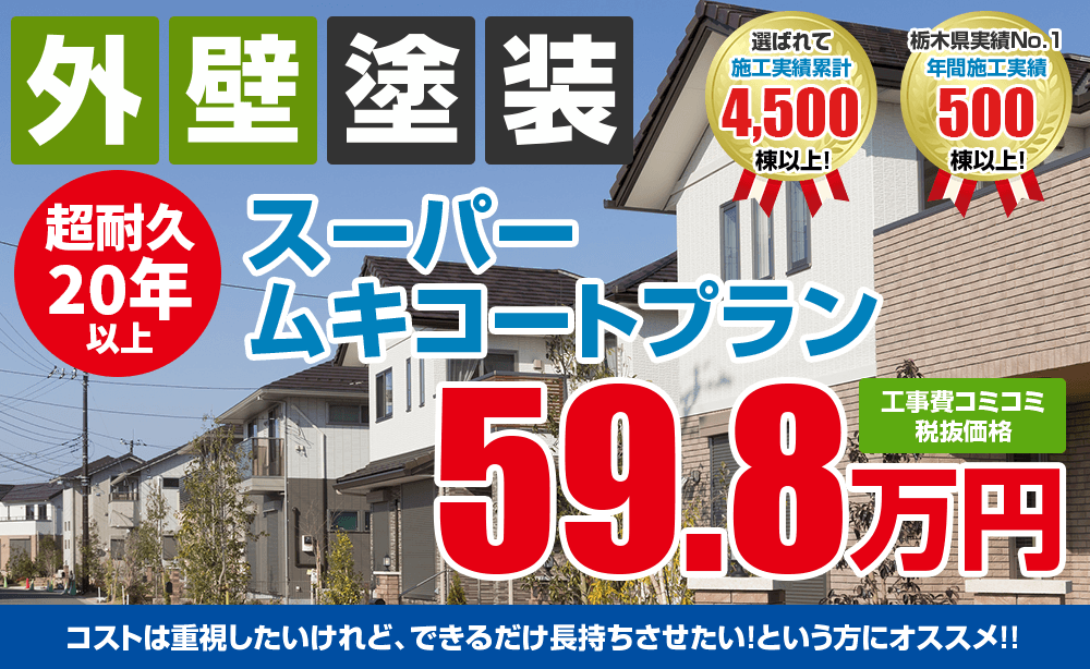 スーパームキコート塗装塗装 59.8万円