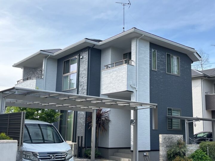栃木県宇都宮市 H様邸 屋根塗装・外壁塗装工事
