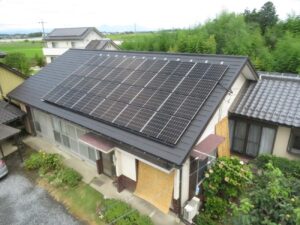 栃木県小山市 H様邸 太陽光発電パネル・蓄電池設置工事
